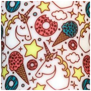 ice cream unicorn transfer pattern