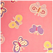 pink butterfly transfer pattern