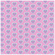 pink hearts transfer pattern